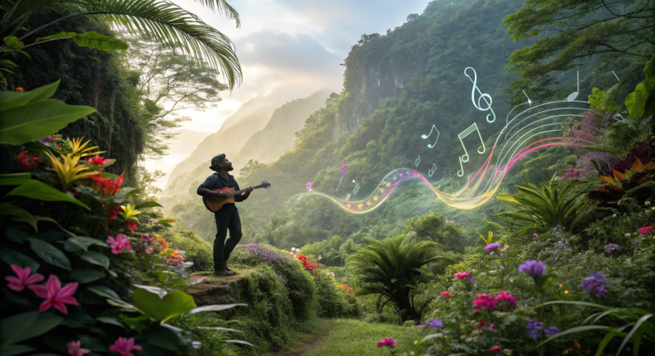 Exploring the Music Charts: A Psychedelic Latin Guitar Journey