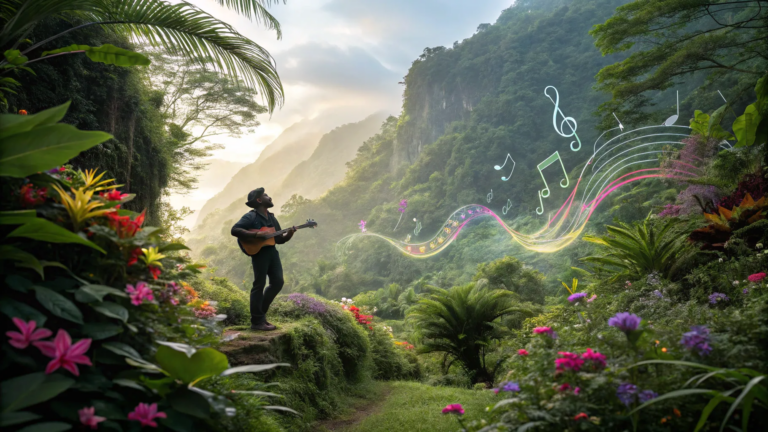 Exploring the Music Charts: A Psychedelic Latin Guitar Journey