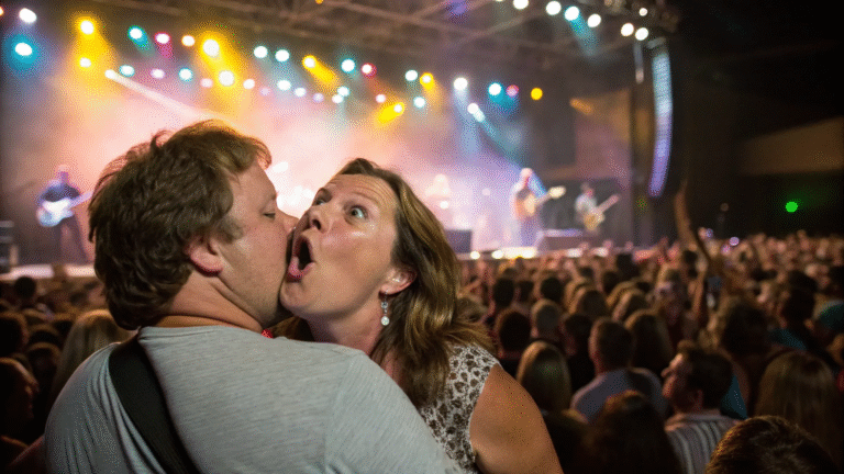 How a Kiss Cam Glitch Turned an 80s Rockstar’s Night Upside Down | Insights from Music Charts