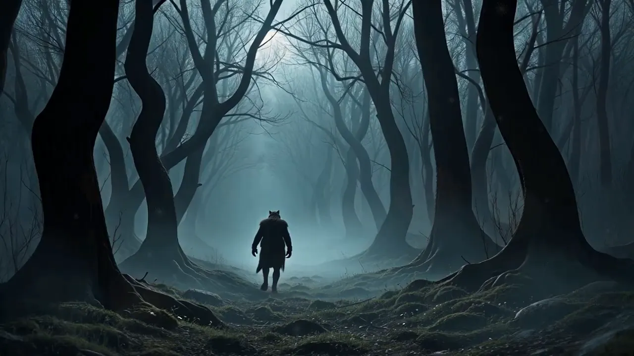 A moment of stillness as the protagonist finds inner alignment