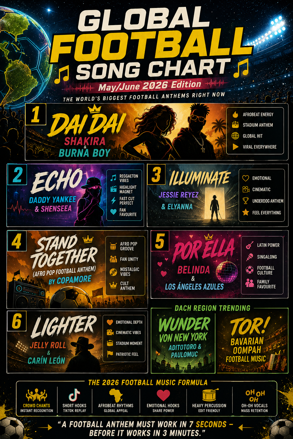 GLOBAL FOOTBALL SONG CHART